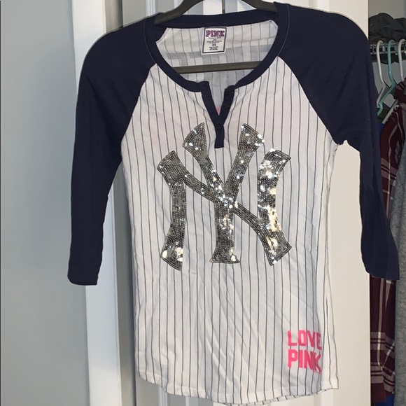 yankees henley shirt